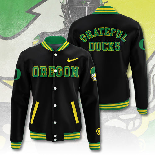 Oregon Ducks Football x Grateful Dead Varsity Jacket – TANTN17856