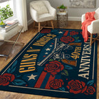 Guns N' Roses 40th Anniversary Rectangular Rug – TANTN17863