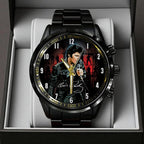 Elvis Presley Black Stainless Steel Watch – TANTN17872