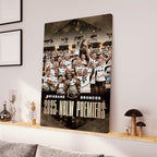 Brisbane Broncos Premiers 2025 Rectangle Canvas With Inner Frame – TANTN17894