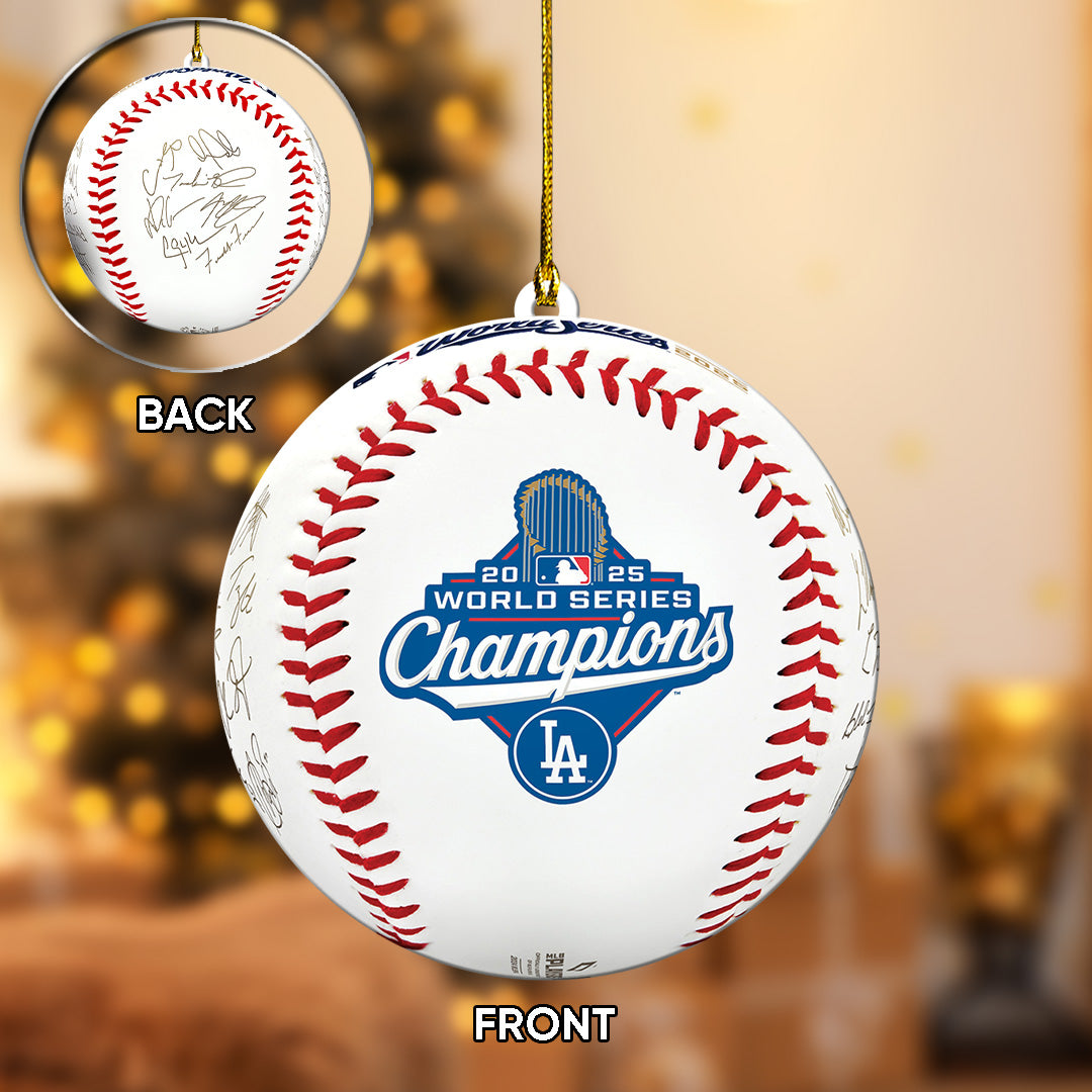 Los Angeles Dodgers World Series 2025 Custom Shape 2-sided Acrylic Ornament – TANTN18127