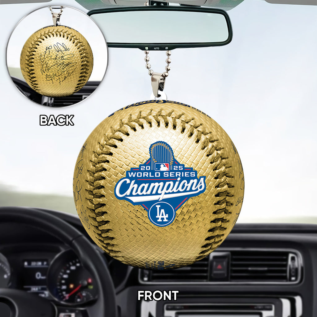 Los Angeles Dodgers World Series 2025 Custom shape 2-sided Acrylic Car Ornament – TANTN18128