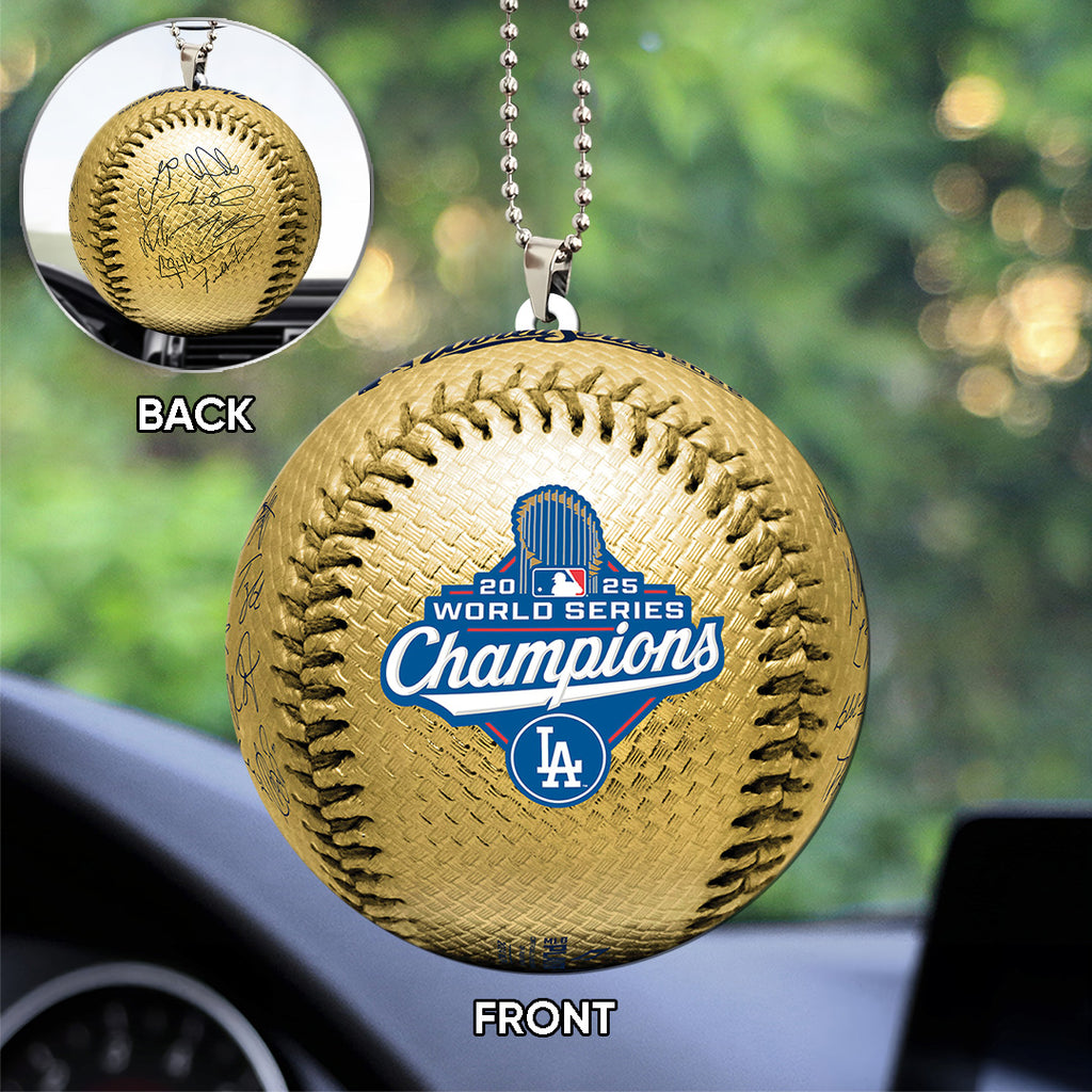Los Angeles Dodgers World Series 2025 Custom shape 2-sided Acrylic Car Ornament – TANTN18128