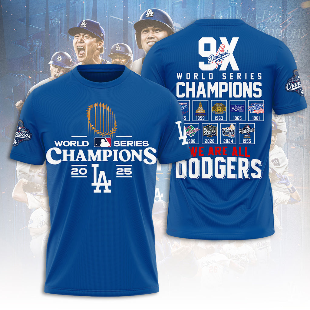 Los Angeles Dodgers World Series 2025 3D Apparel – TANTN18138