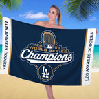 Los Angeles Dodgers World Series 2025 Rectangle Beach Towel – TANTN18178