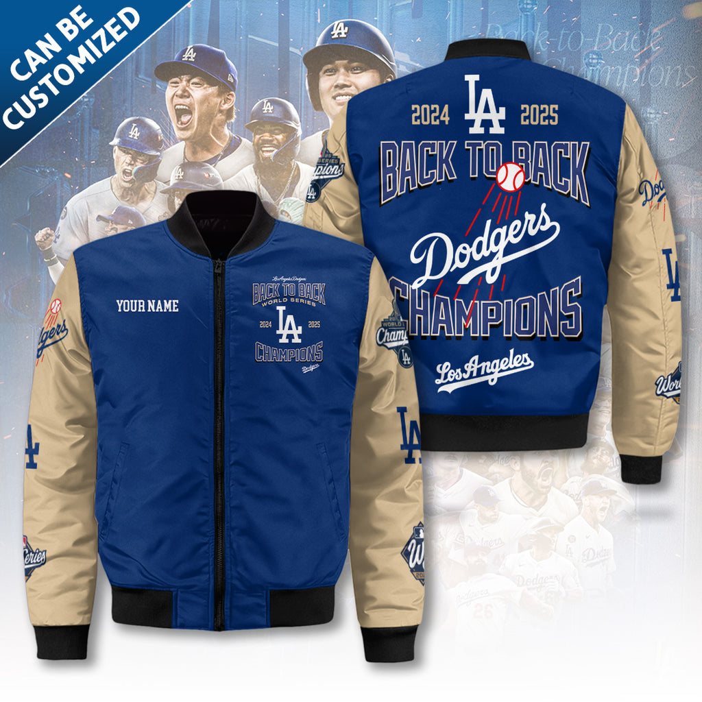 Personalized Los Angeles Dodgers World Series 2025 3D Bomber Jacket – TANTN18207