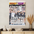 Brisbane Broncos 2025 Premiership Rectangle Canvas With Inner Frame – TANTN18235