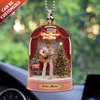 Personalized Elvis Presley Custom shape 2-sided Acrylic Car Ornament – TANTN18519