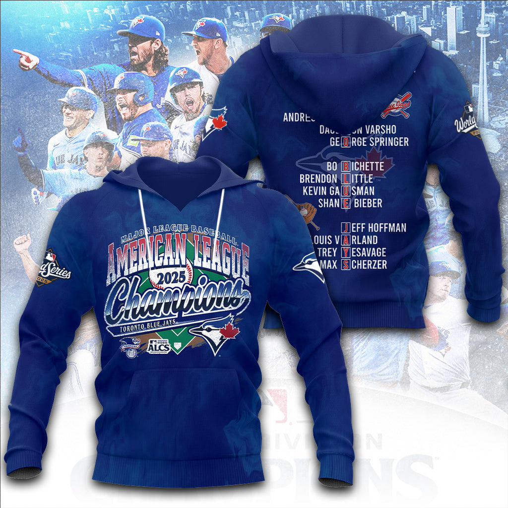 Toronto Blue Jays WinCraft 2025 American League Champions 3D Apparel – TANTN18586