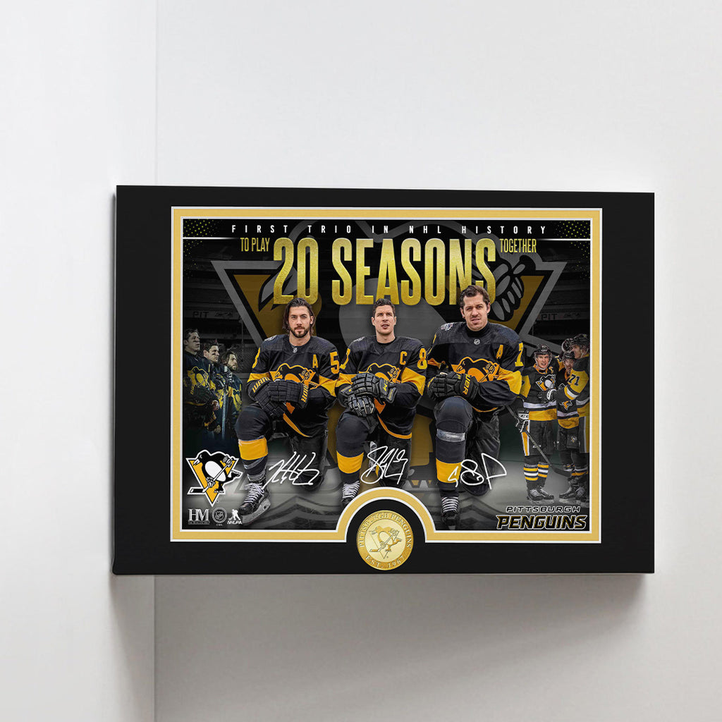 Pittsburgh Penguins 2025 Farewell Tour Rectangle Canvas With Inner Frame – TANTN18604