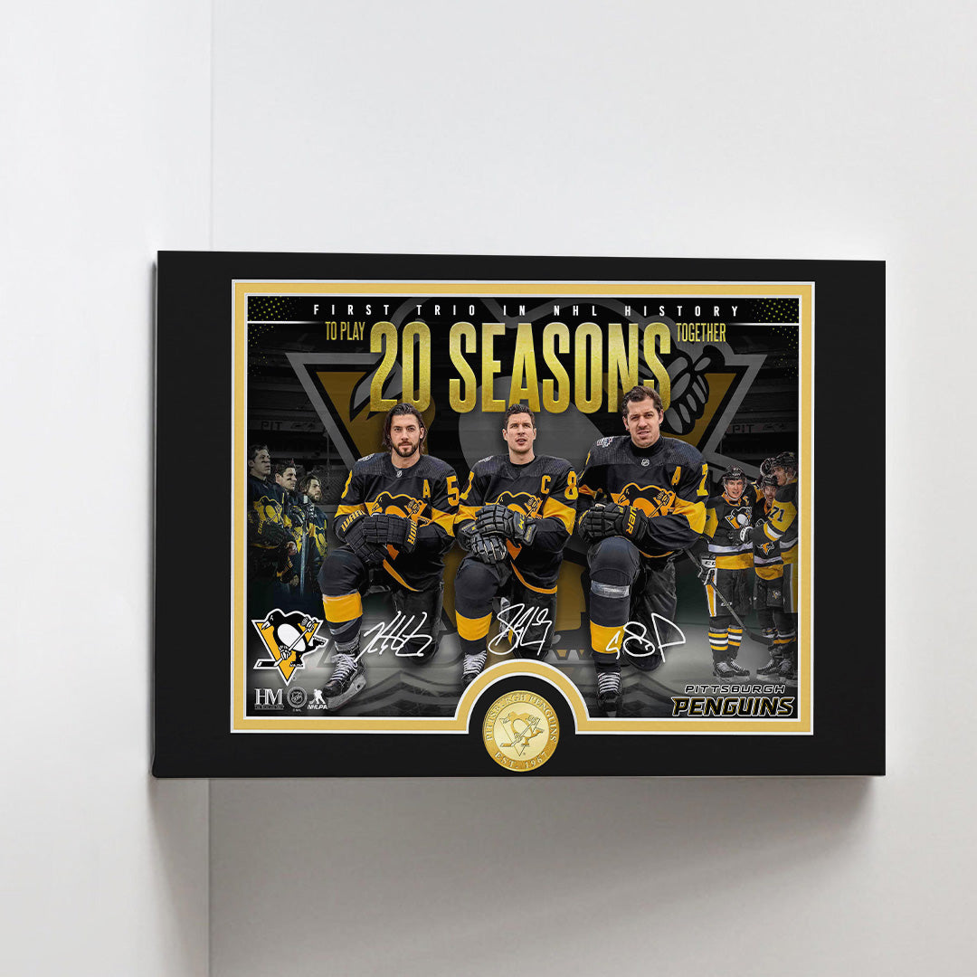 Pittsburgh Penguins 2025 Farewell Tour Rectangle Canvas With Inner Frame – TANTN18604