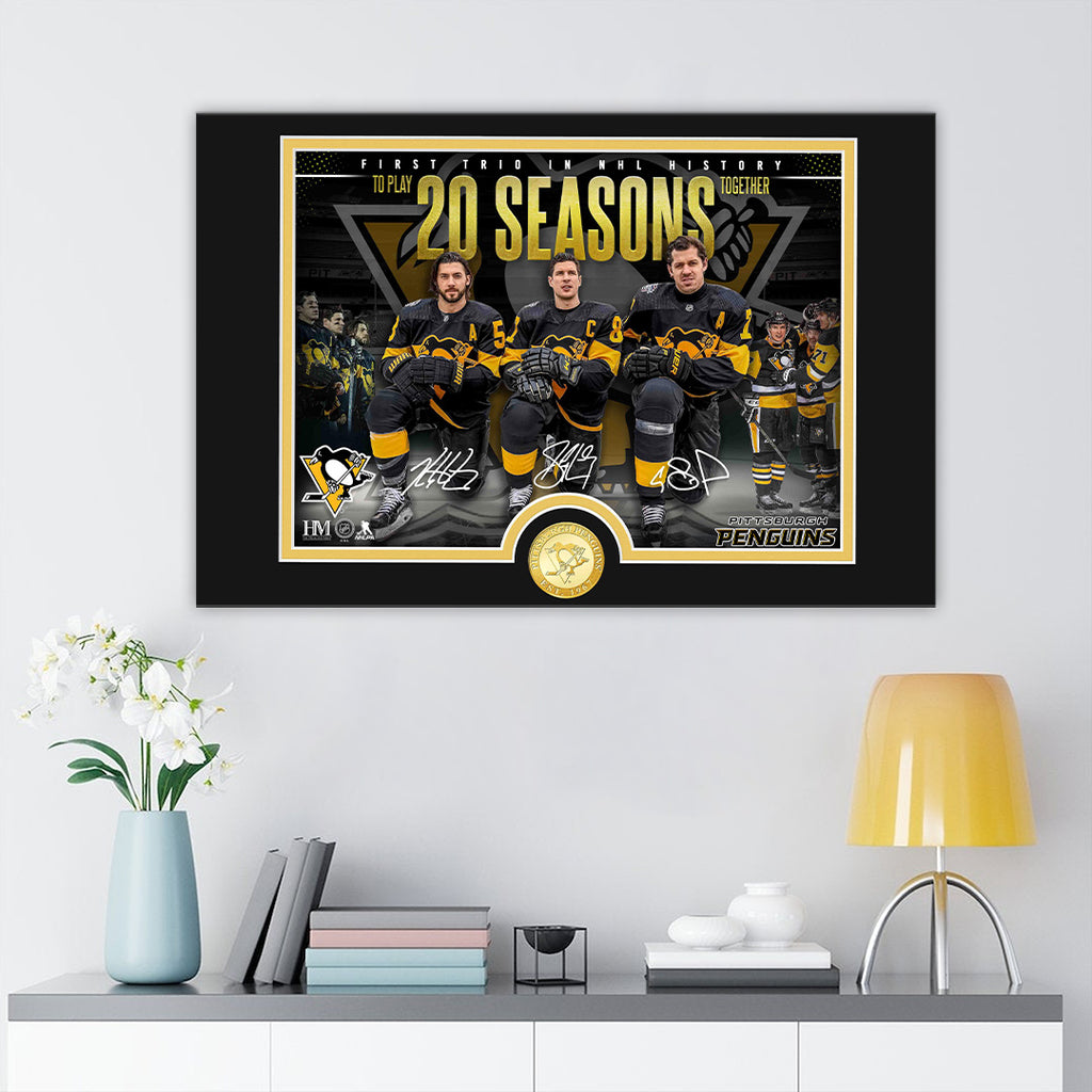 Pittsburgh Penguins 2025 Farewell Tour Rectangle Canvas With Inner Frame – TANTN18604