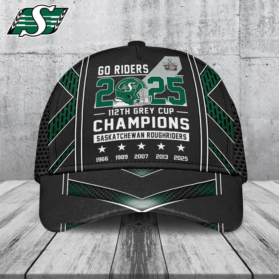 Saskatchewan Roughriders 2025 Grey Cup Champions Classic Cap – TANTN18849