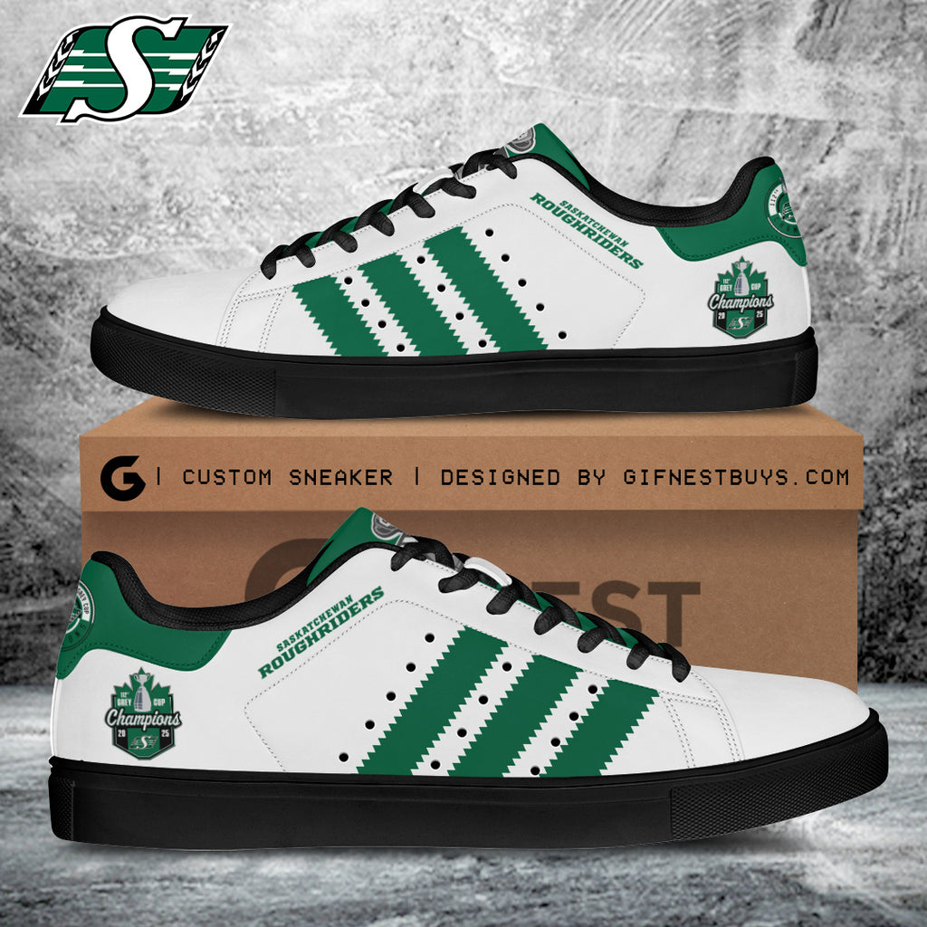Saskatchewan Roughriders 2025 Grey Cup Champions Custom SS Shoes – TANTN18896