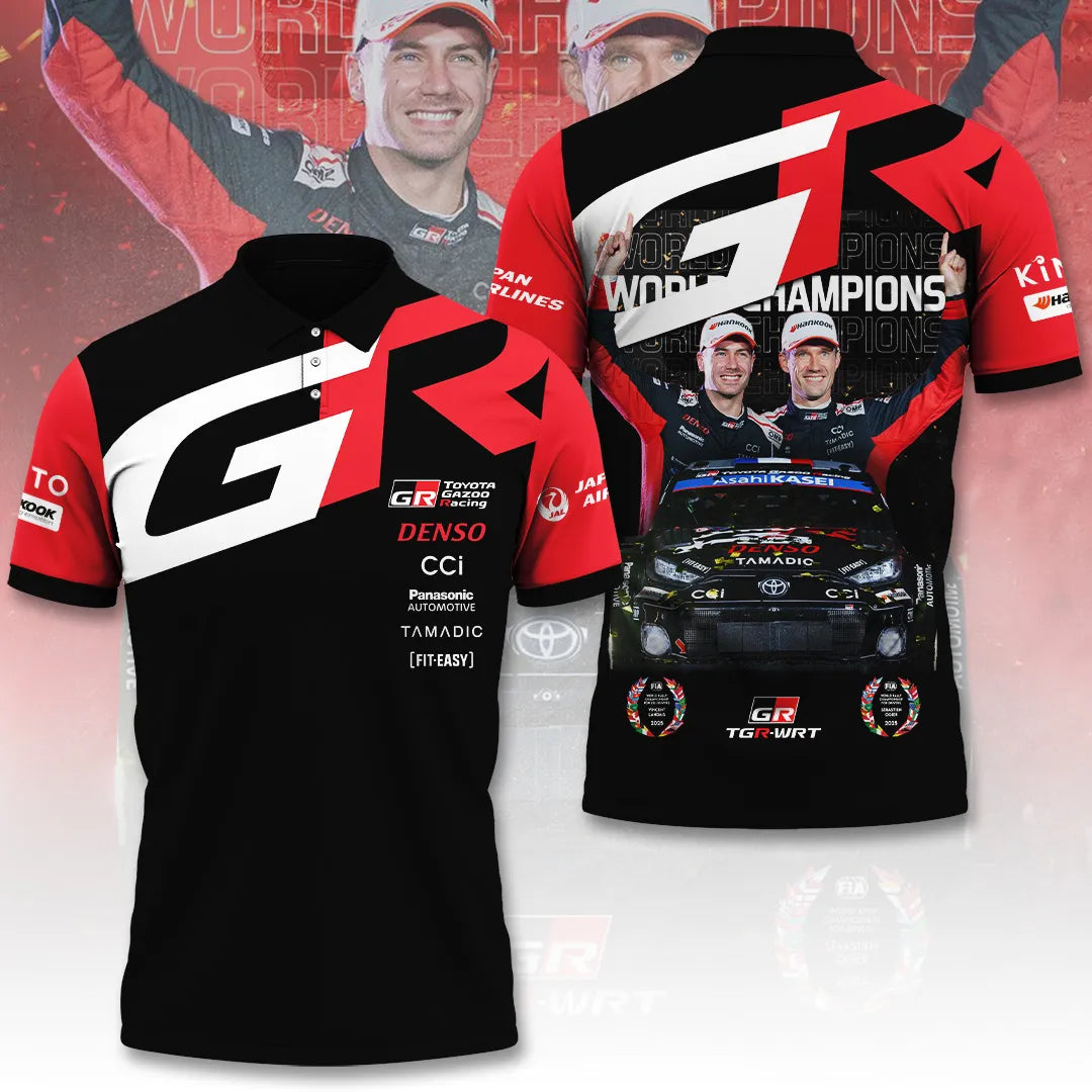 Toyota Gazoo Racing WRT 2025 World Rally Champions 3D Apparel – TANTN19002