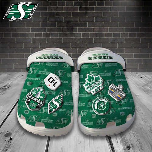 Saskatchewan Roughriders 2025 Grey Cup Champions Custom Clogs – TANTN19040