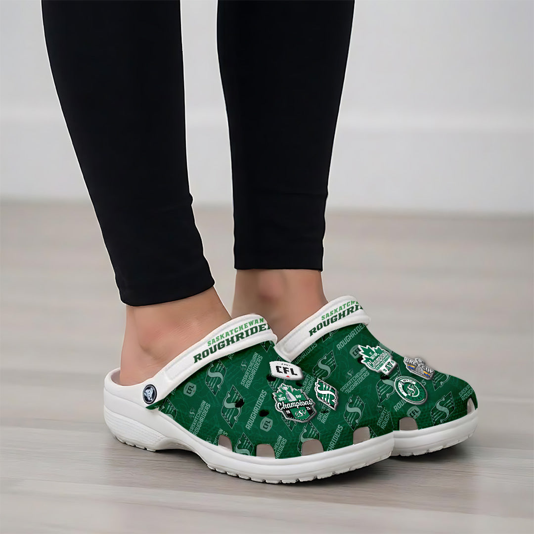 Saskatchewan Roughriders 2025 Grey Cup Champions Custom Clogs – TANTN19040