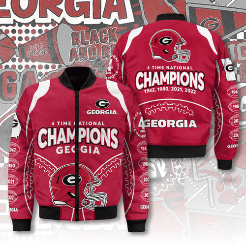 Georgia Bulldogs Football 3D Bomber Jacket – TANTN19065