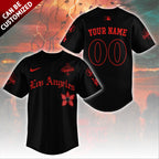 Personalized Los Angeles Dodgers 2025 Champions x Stranger Things Baseball Jersey – TANTN19121