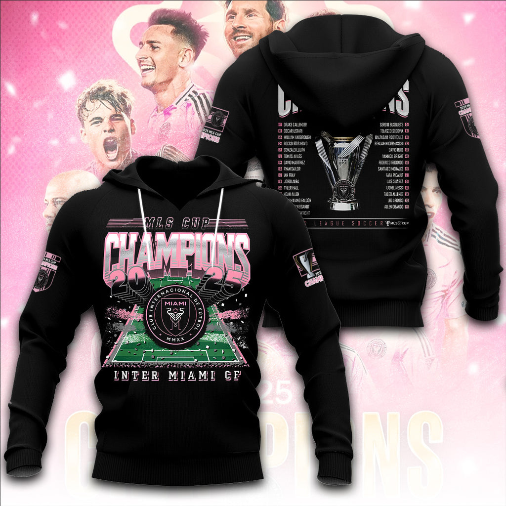 Inter Miami CF Champions MLS 2025 3D Apparel – TANTN19186