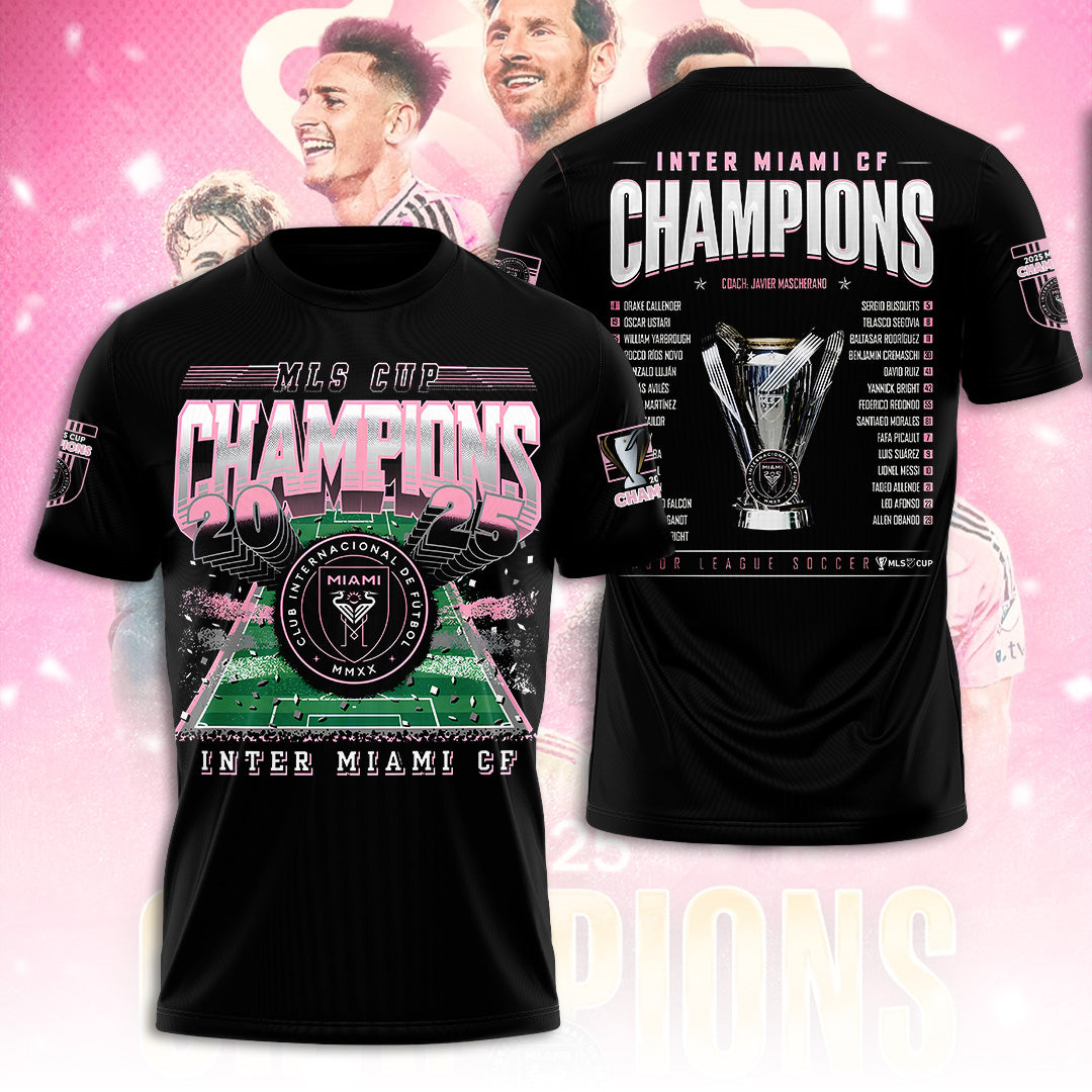Inter Miami CF Champions MLS 2025 3D Apparel – TANTN19186