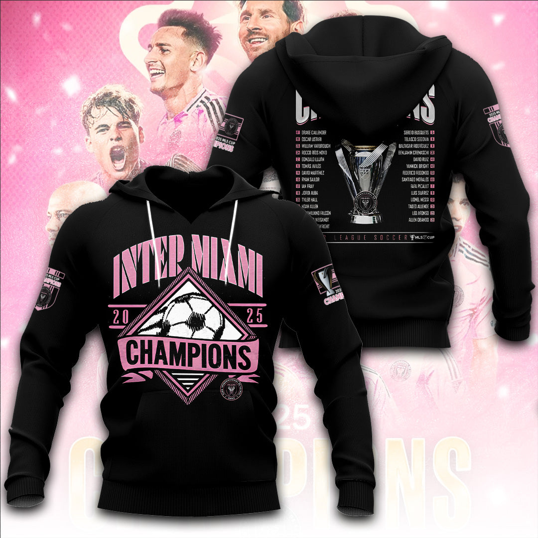 Inter Miami CF Champions MLS 2025 3D Apparel – TANTN19187