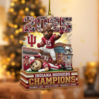 4PCS Indiana Hoosiers Football Custom Shape 2-Side Printed Acrylic Ornament – TANTN19260