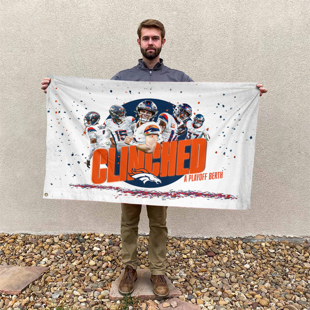Denver Broncos 3D Double-side House Flag – TANTN19421