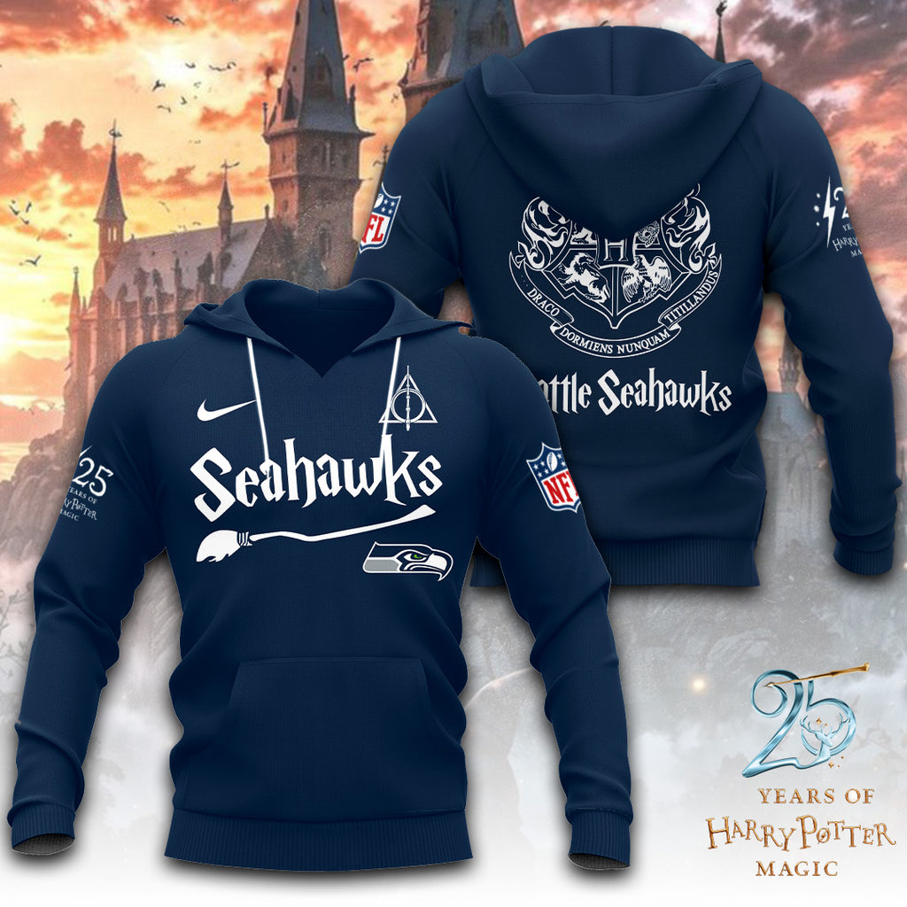 Seattle Seahawks x Harry Potter 25 Years of Magic 3D Apparel – TANTN19545