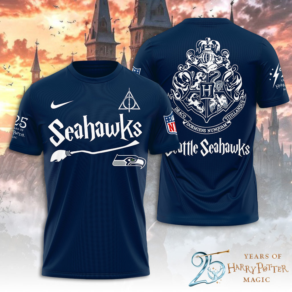 Seattle Seahawks x Harry Potter 25 Years of Magic 3D Apparel – TANTN19545