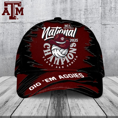 Texas A&M Aggies Women's 2025 Volleyball National Champions Classic Cap – TANTN19627