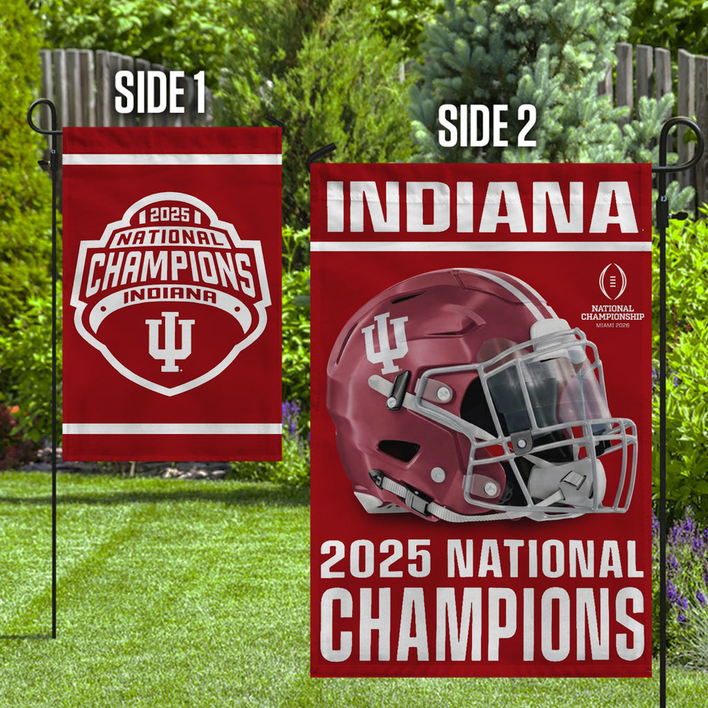 Indiana Hoosiers Football 2025 National Champions Double-side Garden Flag – TANTN20152