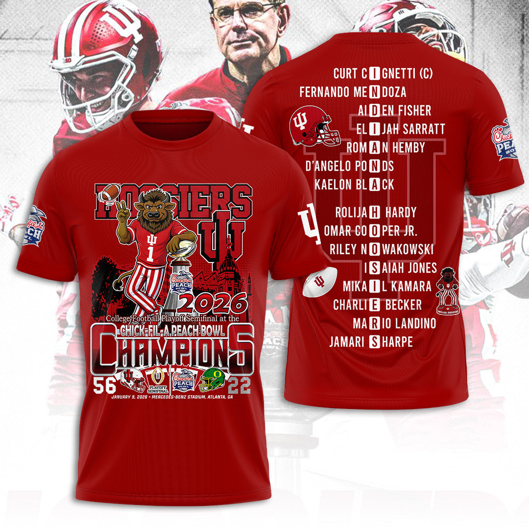 Indiana Hoosiers Football 3D Apparel – TANTN20160