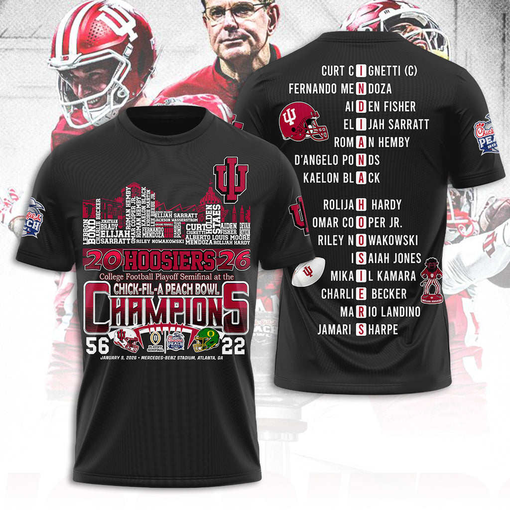 Indiana Hoosiers Football 3D Apparel – TANTN20161