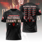 Indiana Hoosiers Football 2025 National Champions 3D Apparel – TANTN20445