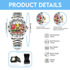 Indiana Hoosiers Football 2025 National Champions Alloy Luxury Quartz Watch – TANTN20467