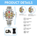 Indiana Hoosiers Football 2025 National Champions Alloy Luxury Quartz Watch – TANTN20469