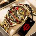Indiana Hoosiers Football 2025 National Champions Alloy Luxury Quartz Watch – TANTN20497