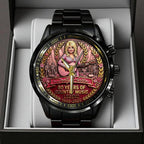 Dolly Parton 80th Anniversary Black Stainless Steel Watch – TANTN20588