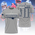 New England Patriots 2025 AFC Champions 3D Apparel – TANTN20616