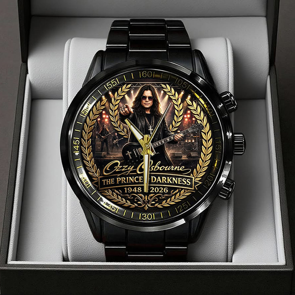 Ozzy Osbourne Black Stainless Steel Watch – TANTN20689