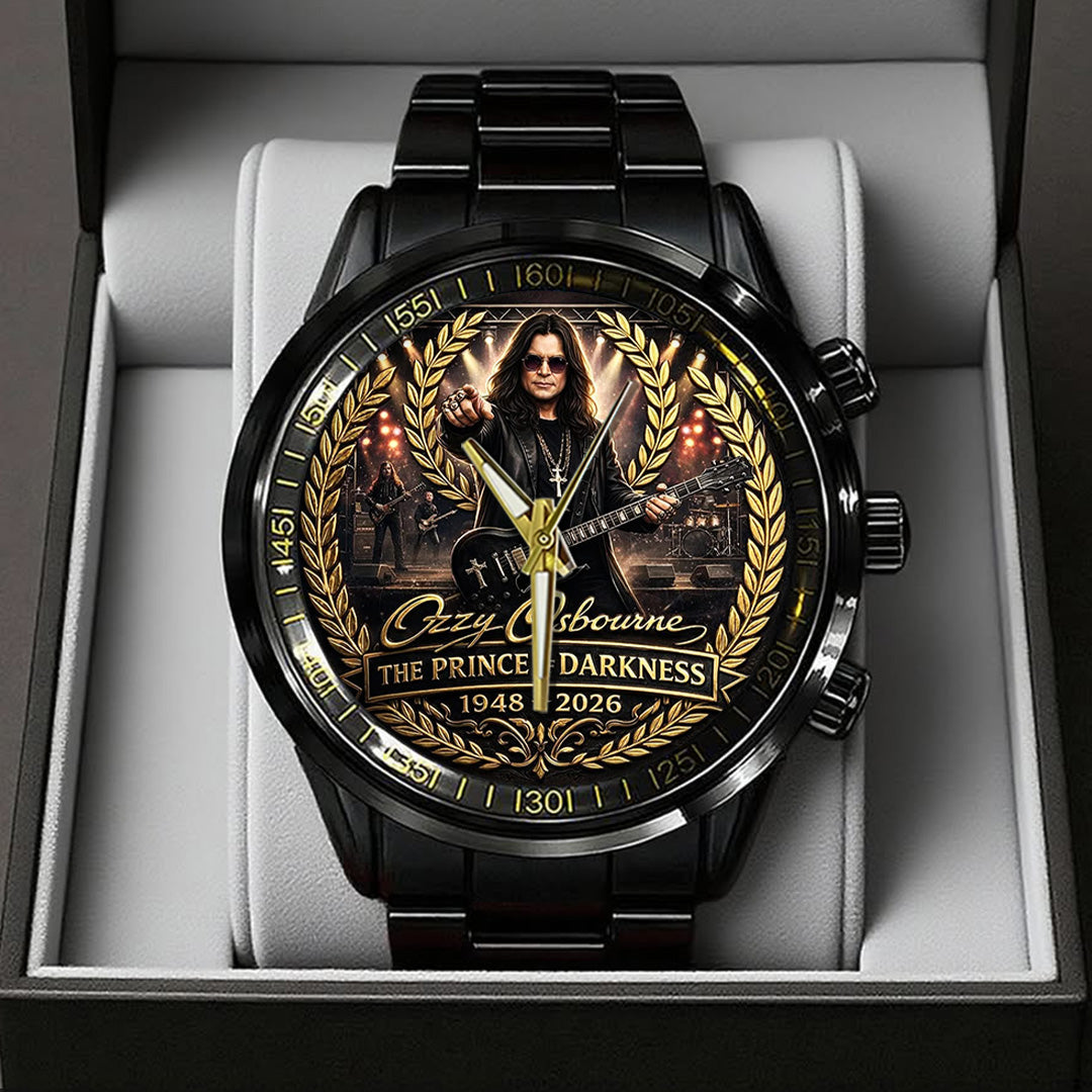 Ozzy Osbourne Black Stainless Steel Watch – TANTN20689