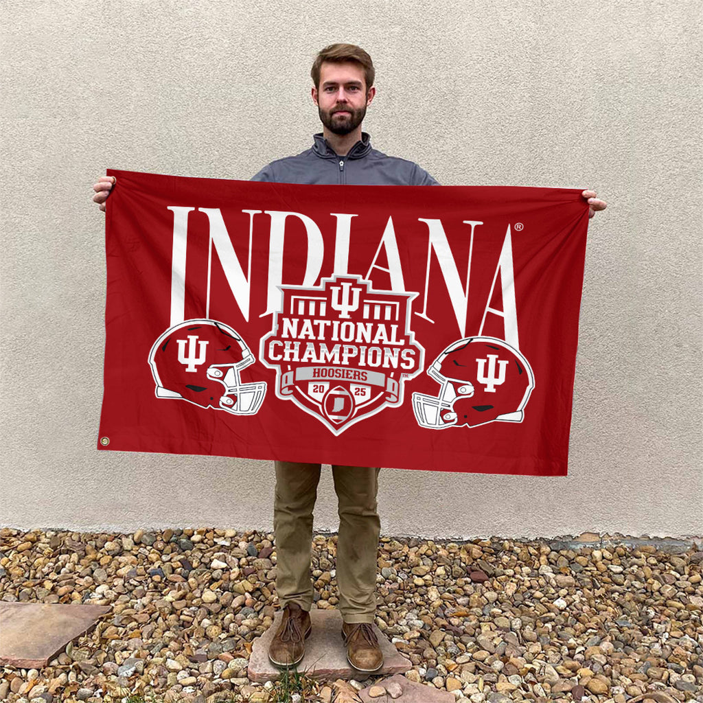 Indiana Hoosiers Football 2025 National Champions 3D Double-side House Flag – TANTN20734