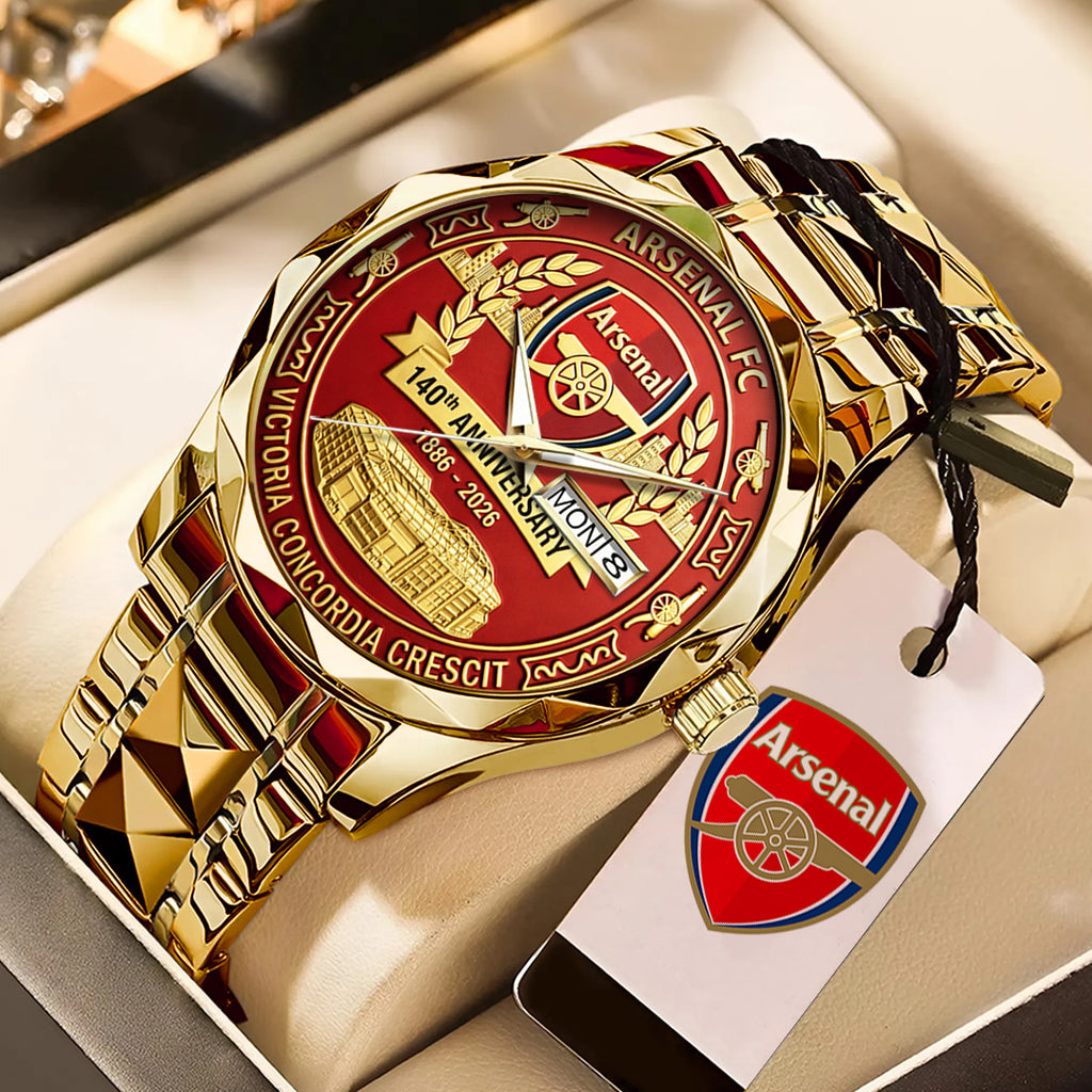 Arsenal FC 140th Anniversary 2026 Alloy Luxury Quartz Watch – TANTN20885