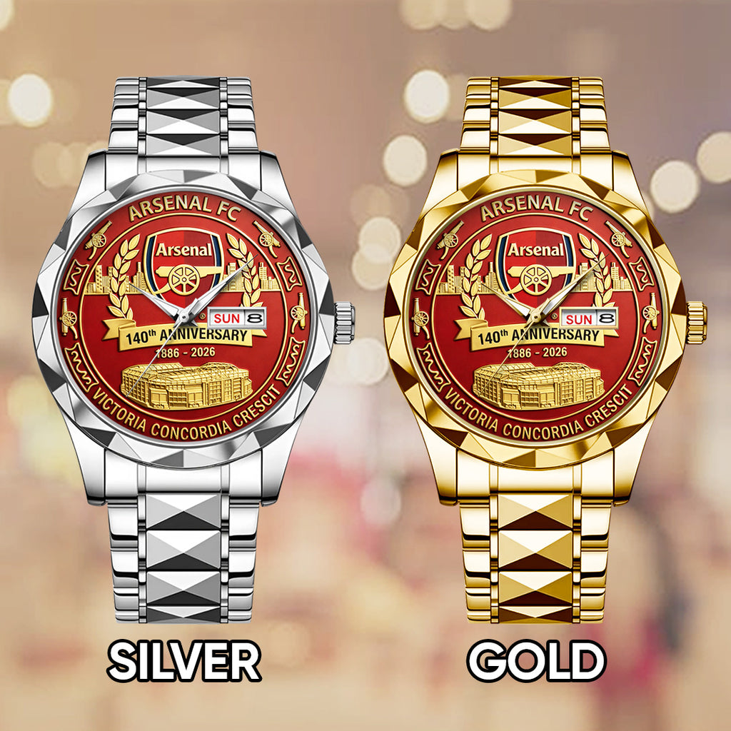 Arsenal FC 140th Anniversary 2026 Alloy Luxury Quartz Watch – TANTN20885