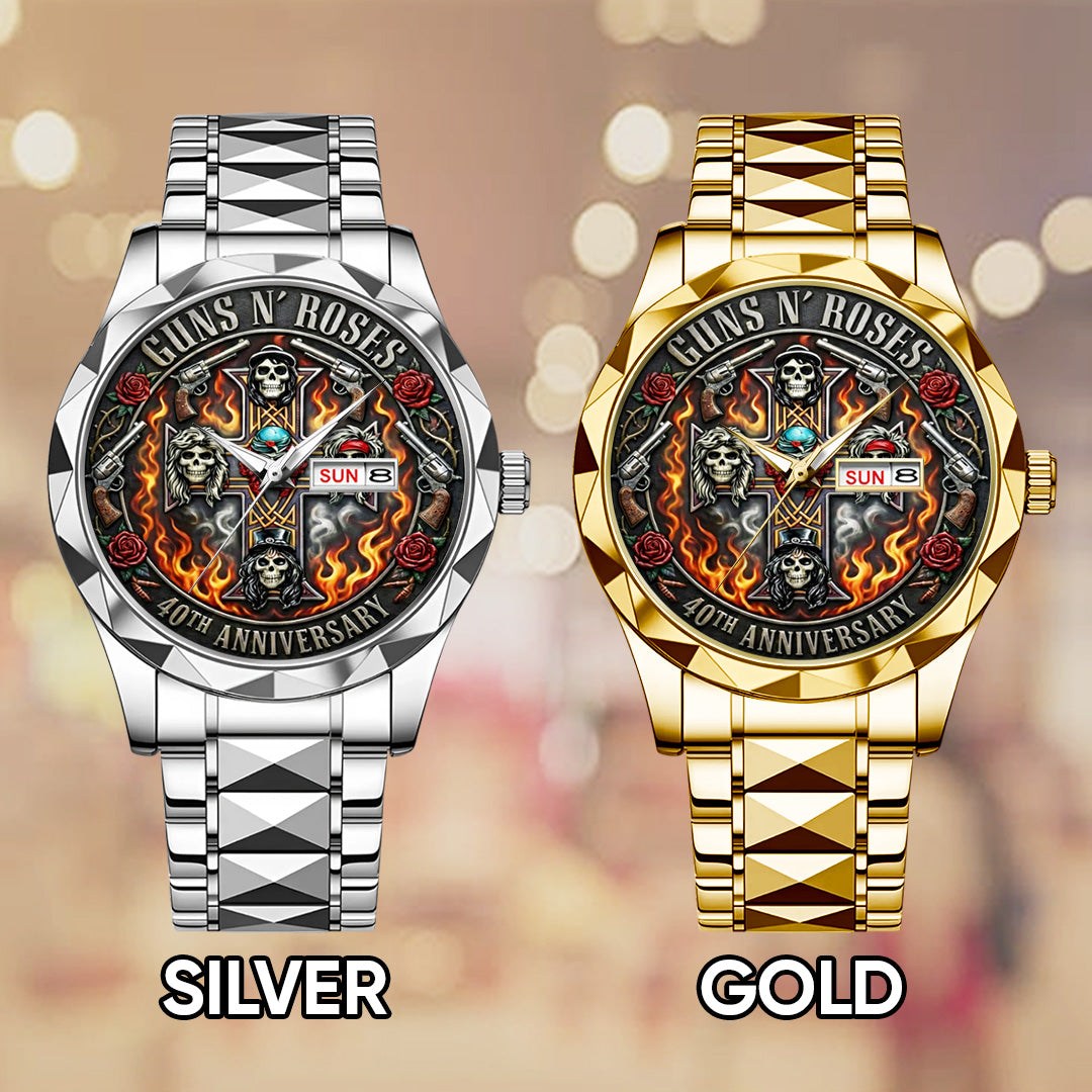 Guns N' Roses 40th Anniversary Alloy Luxury Quartz Watch – TANTN20912