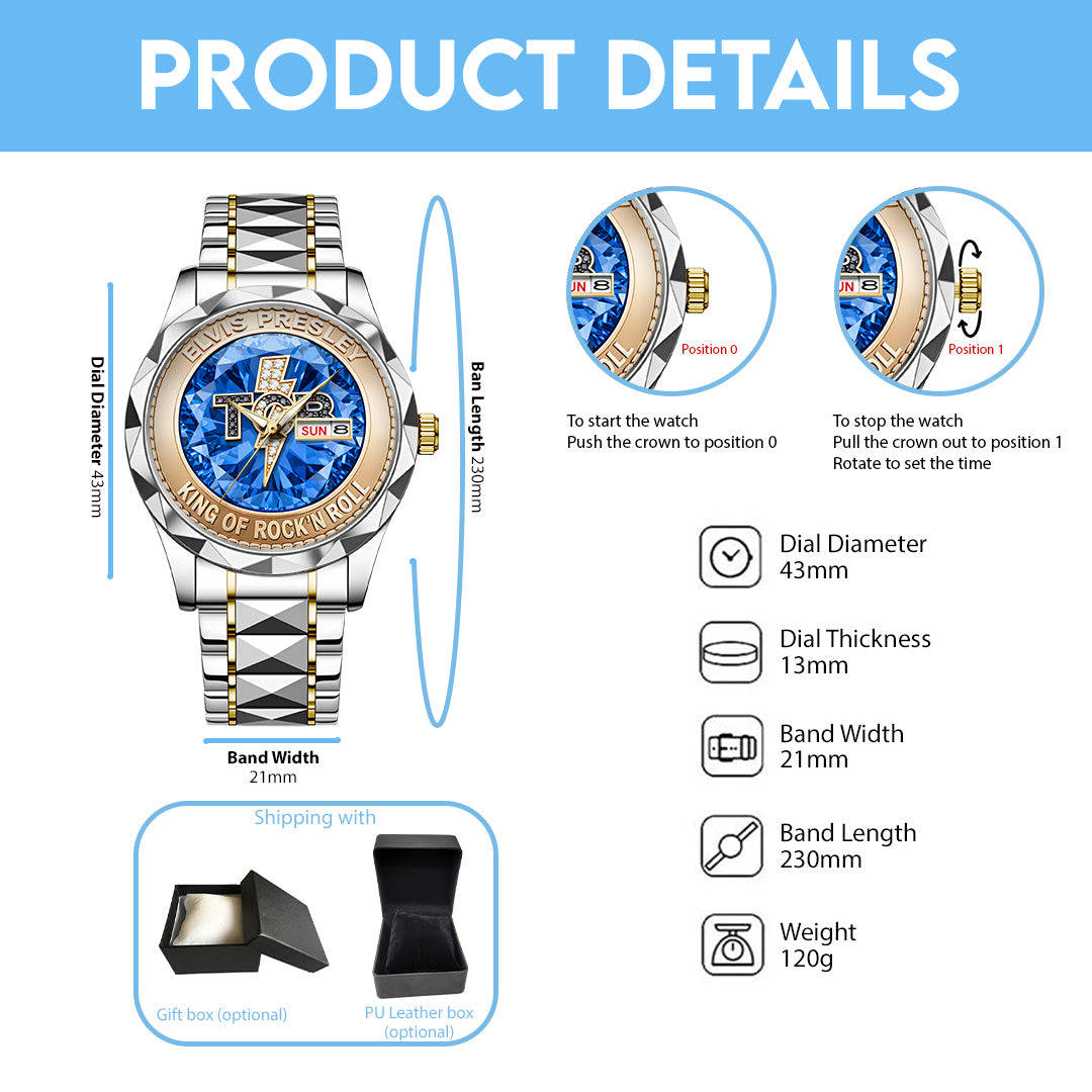 Elvis Presley Alloy Luxury Quartz Watch – TANTN20913