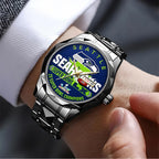 Seattle Seahawks 2025 Super Bowl LX Champions Alloy Luxury Quartz Watch – TANTN21008