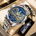 Seattle Seahawks 2025 Super Bowl LX Champions Alloy Luxury Quartz Watch – TANTN21016