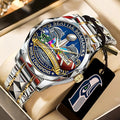 Seattle Seahawks 2025 Super Bowl LX Champions Alloy Luxury Quartz Watch – TANTN21018